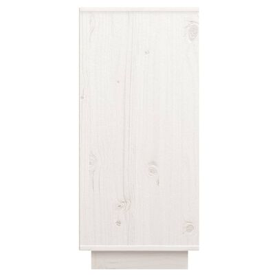 vidaXL Buffet Blanc 60x34x75 cm Bois massif de pin