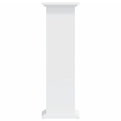 vidaXL Support pour plantes blanc 33x33x100 cm bois d'ingénierie