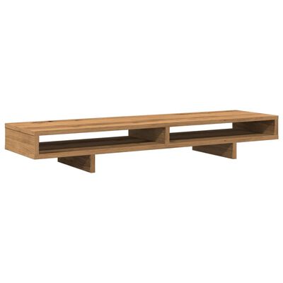 vidaXL Support de moniteur chêne artisanal 100x27x15cm bois ingénierie