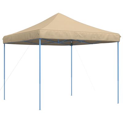 vidaXL Tente de réception pliable escamotable beige 292x292x315 cm