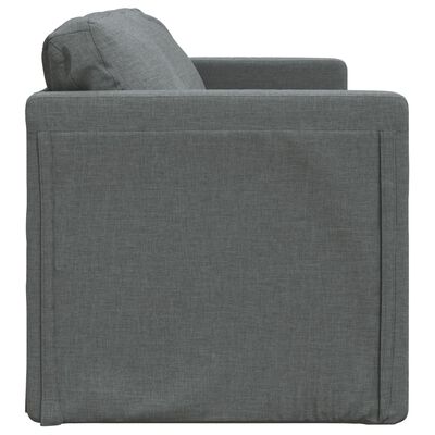 vidaXL Canapé-lit 2 en 1 gris foncé 112x174x55 cm tissu