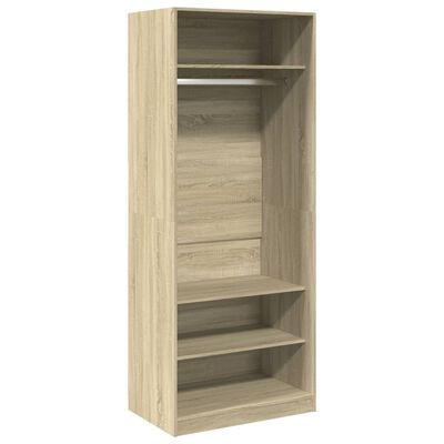 vidaXL Garde-robe chêne sonoma 80x50x200 cm bois d'ingénierie