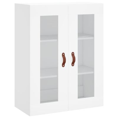 vidaXL Buffet haut Blanc 69,5x34x180 cm Bois d'ingénierie