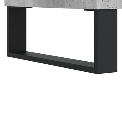 vidaXL Meuble TV gris béton 104x35x50 cm bois d'ingénierie