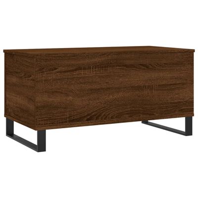 vidaXL Table basse Chêne marron 90x44,5x45 cm Bois d'ingénierie