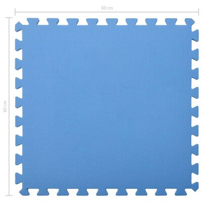 vidaXL Tapis de sol 6 pcs 2,16 ㎡ EVA Mousse Bleu