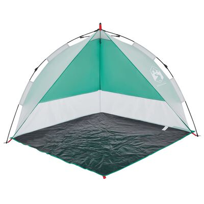 vidaXL Tente de plage vert d'eau libération rapide imperméable