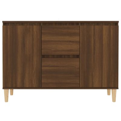 vidaXL Buffet Chêne marron 101x35x70 cm Bois d'ingénierie