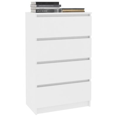 vidaXL Buffet Blanc 60x35x98,5 cm Bois d'ingénierie