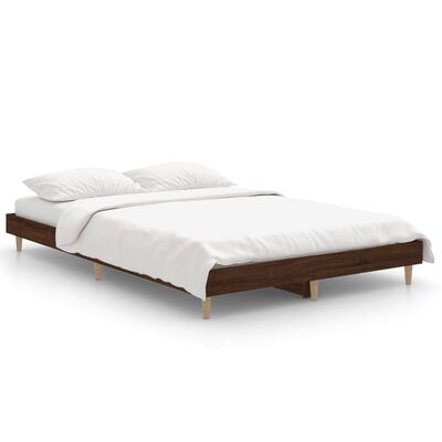 vidaXL Cadre de lit sans matelas chêne marron 120x190 cm