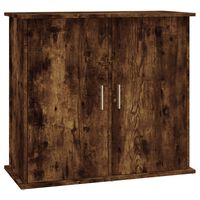 vidaXL Support pour aquarium chêne fumé 81x36x73 cm bois d'ingénierie