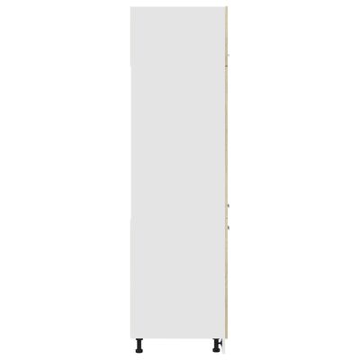 vidaXL Armoire de réfrigérateur Chêne sonoma 60x57x207 cm Aggloméré