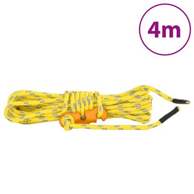 vidaXL Cordes de haubanage avec clés réfléchissantes 8 pcs 4 m 4 mm