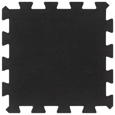 vidaXL Carreaux de sol caoutchouc 4 pcs noir 16 mm 30x30 cm