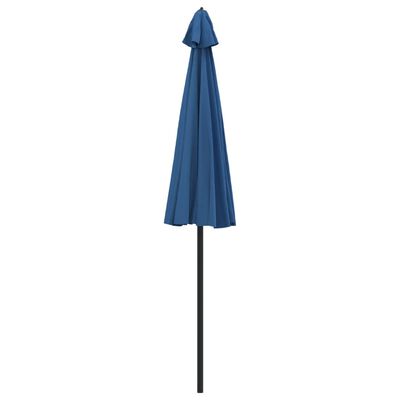 vidaXL Parasol d'extérieur avec mât en aluminium 500 cm bleu azuré