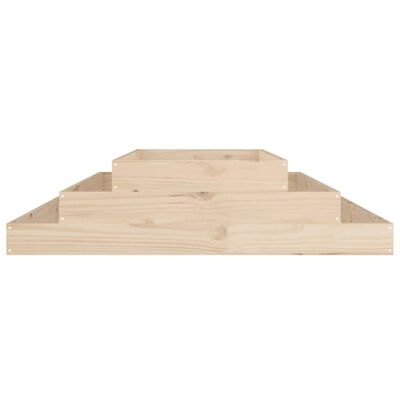 vidaXL Jardinière 110x110x27 cm Bois massif de pin