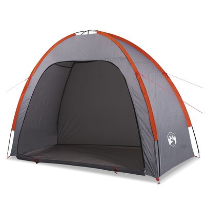 vidaXL Tente de rangement gris et orange imperméable