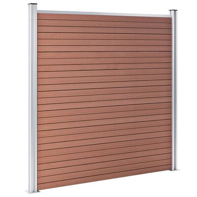 vidaXL Clôture de jardin WPC 180x186 cm Marron