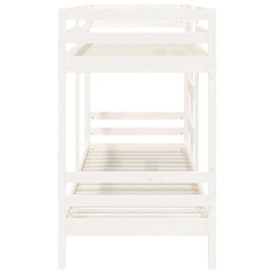 vidaXL Lit superposé sans matelas blanc 80x200 cm bois de pin massif