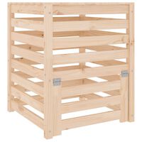 vidaXL Composteur 63,5x63,5x77,5 cm Bois massif de pin