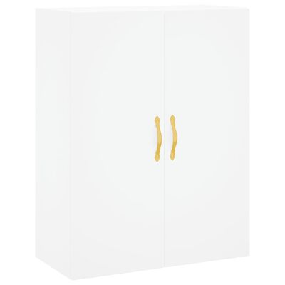 vidaXL Buffet haut Blanc 69,5x34x180 cm Bois d'ingénierie