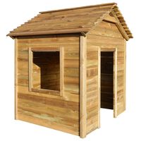 vidaXL Maisonnette d'extérieur 120x120x146 cm Bois de pin