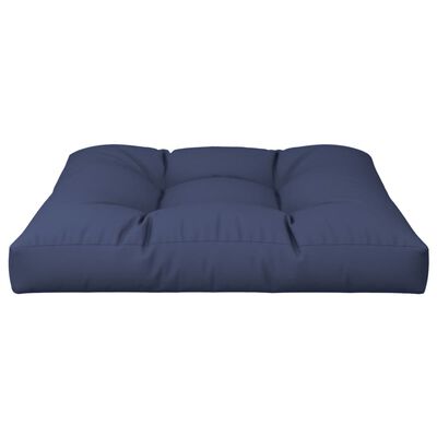 vidaXL Coussin de palette bleu marine 70x70x12 cm tissu