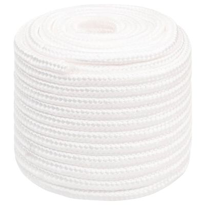 vidaXL Corde de bateau Blanc complet 16 mm 100 m Polypropylène