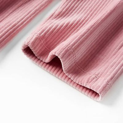 Pantalons pour enfants velours côtelé rose clair 104