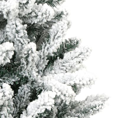 vidaXL Sapin de Noël artificiel à charnières avec neige floquée 120 cm