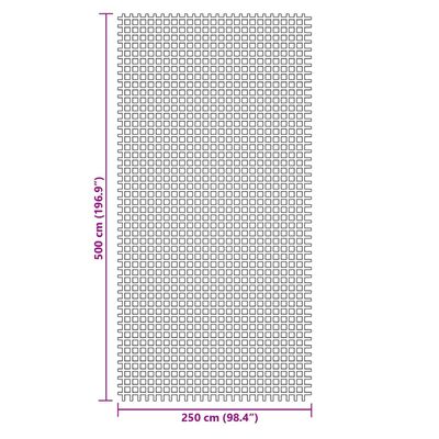 vidaXL Tapis de sol de camping vert 5x2,5 m