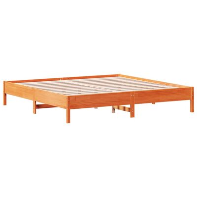 vidaXL Cadre de lit sans matelas cire marron 180x200cm bois pin massif