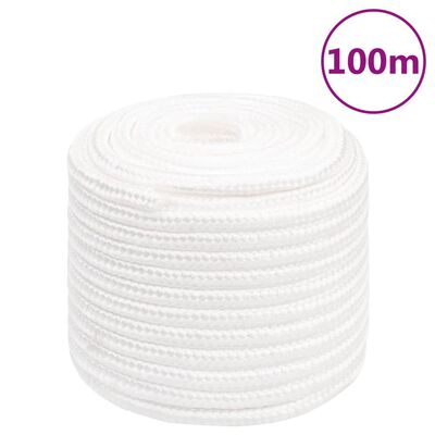 vidaXL Corde de bateau Blanc complet 18 mm 100 m Polypropylène