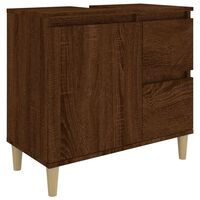 vidaXL Armoire de bain chêne marron 65x33x60 cm bois d'ingénierie