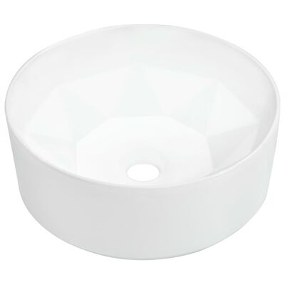 vidaXL Lavabo 36x14 cm Céramique Blanc