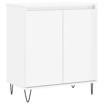 vidaXL Buffet Blanc brillant 60x35x70 cm Bois d'ingénierie