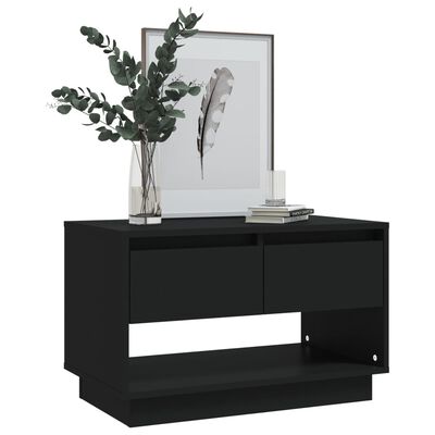 vidaXL Meuble TV Noir 70x41x44 cm Bois d'ingénierie