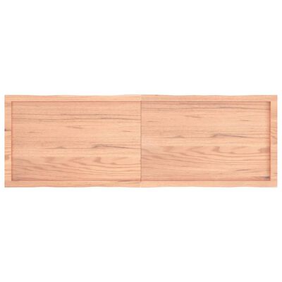 vidaXL Dessus de table bois massif traité bordure assortie