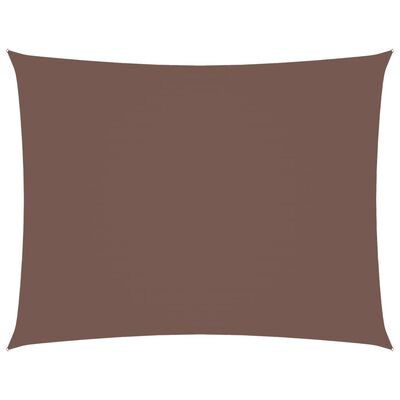 vidaXL Voile de parasol tissu oxford rectangulaire 3x4,5 m marron