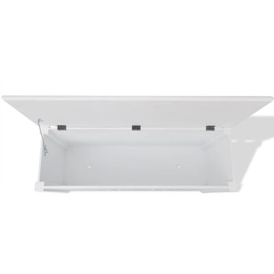 vidaXL Banc de rangement en style baroque PFDM blanc