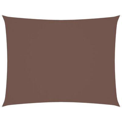 vidaXL Voile de parasol tissu oxford rectangulaire 2,5x3,5 m marron