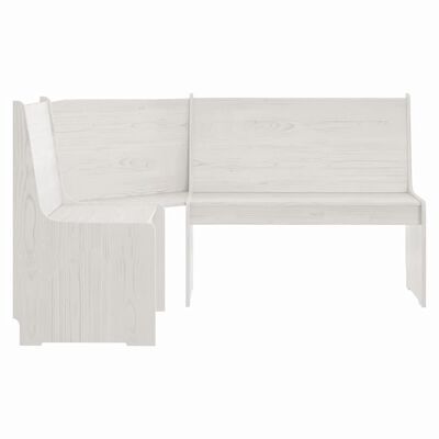 vidaXL Ensemble à manger REINE 3 pcs blanc bois de pin massif