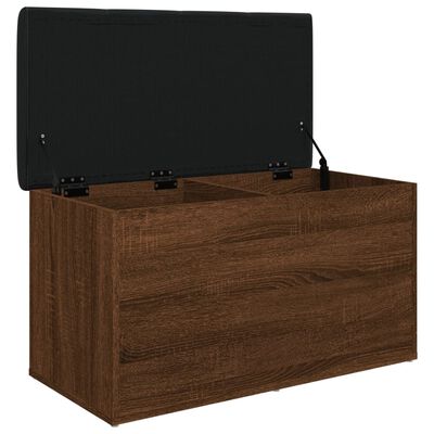 vidaXL Banc de rangement chêne marron 82x42x45 cm Bois d'ingénierie