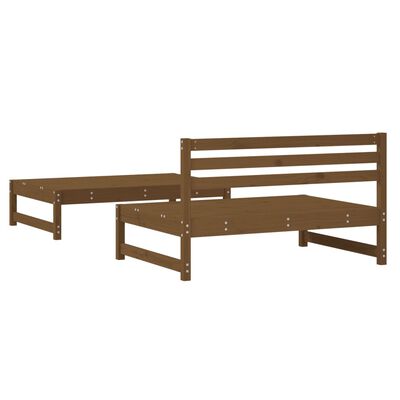 vidaXL Salon de jardin 2 pcs marron miel bois de pin massif