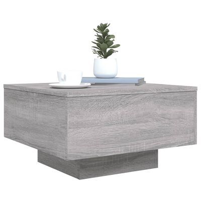 vidaXL Table basse sonoma gris 55x55x31 cm bois d'ingénierie