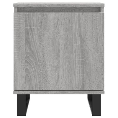 vidaXL Tables de chevet 2 pcs sonoma gris 40x30x50cm bois d'ingénierie