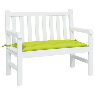 vidaXL Coussin de banc de jardin vert brillant 100x50x7cm tissu oxford