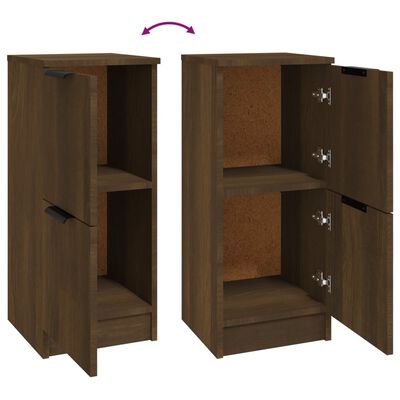 vidaXL Buffet Chêne marron 30x30x70 cm Bois d'ingénierie