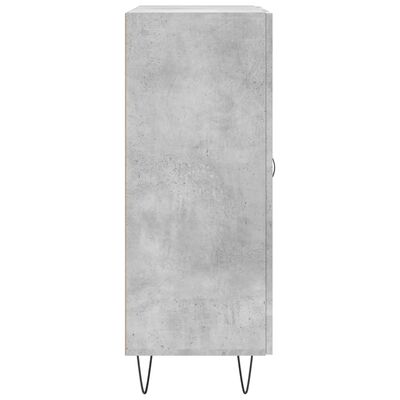 vidaXL Buffet gris béton 69,5x34x90 cm bois d'ingénierie