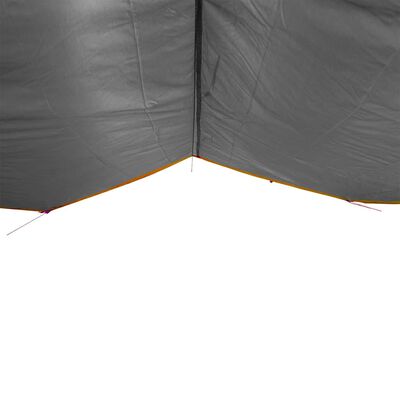 vidaXL Bâche de camping gris et orange 500x294 cm imperméable